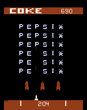 Pepsi Invaders - Coke Wins Title Screen